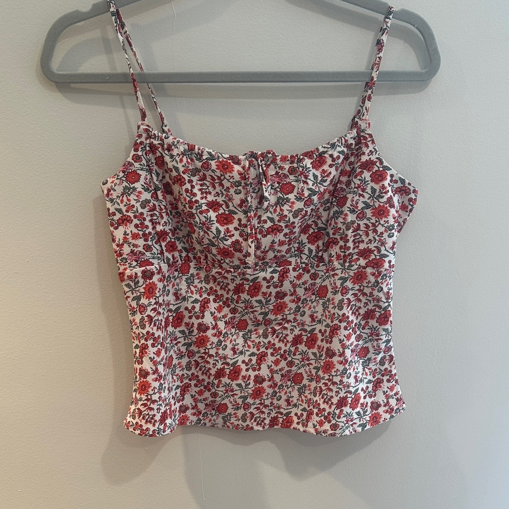 NWT Abercrombie & Fitch Red Floral Camisole